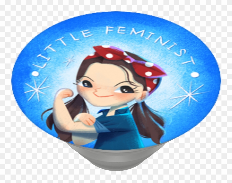 Little Feminist, Popsockets - Cartoon Clipart