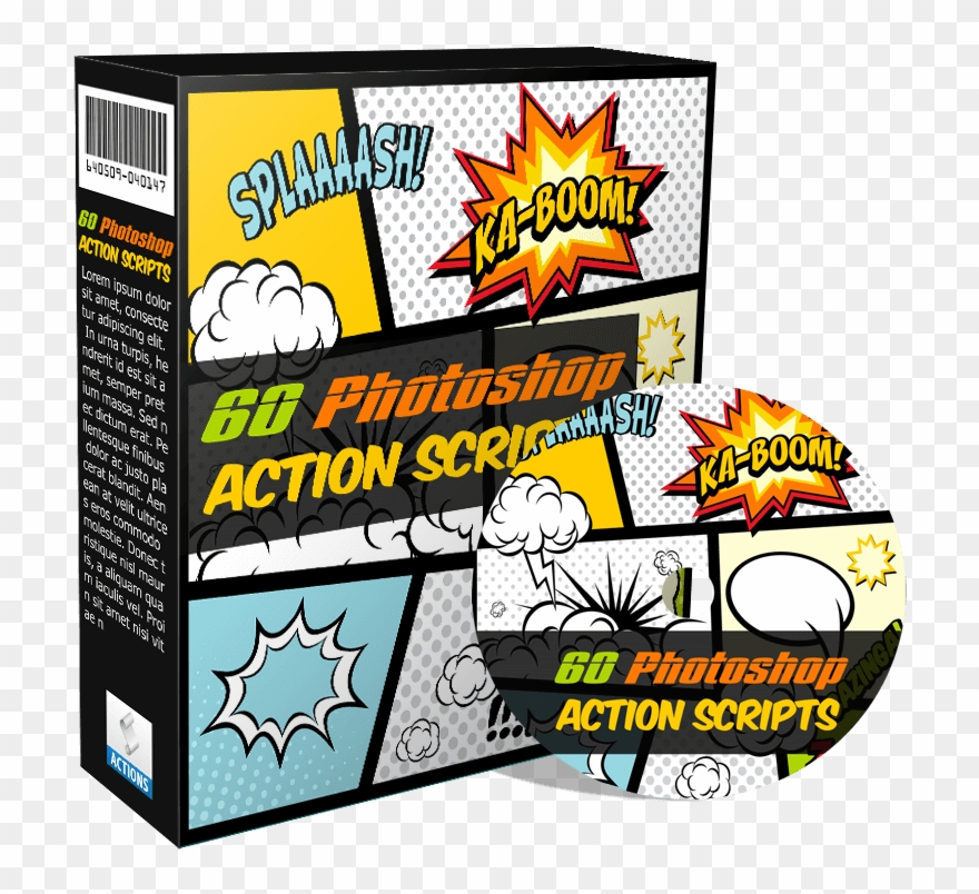 60 Photoshop Action Scripts Clipart
