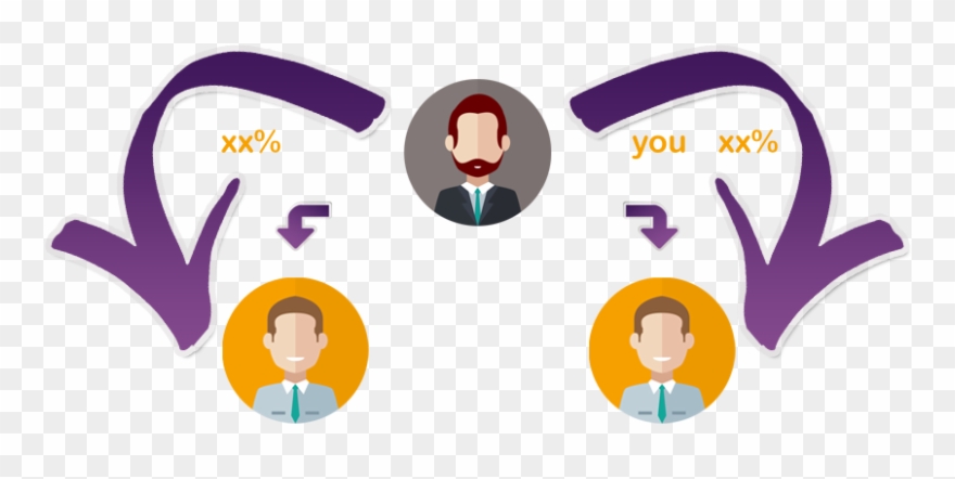 Binary Compensation Plan Mlm - Direct Referral Bonus Clipart