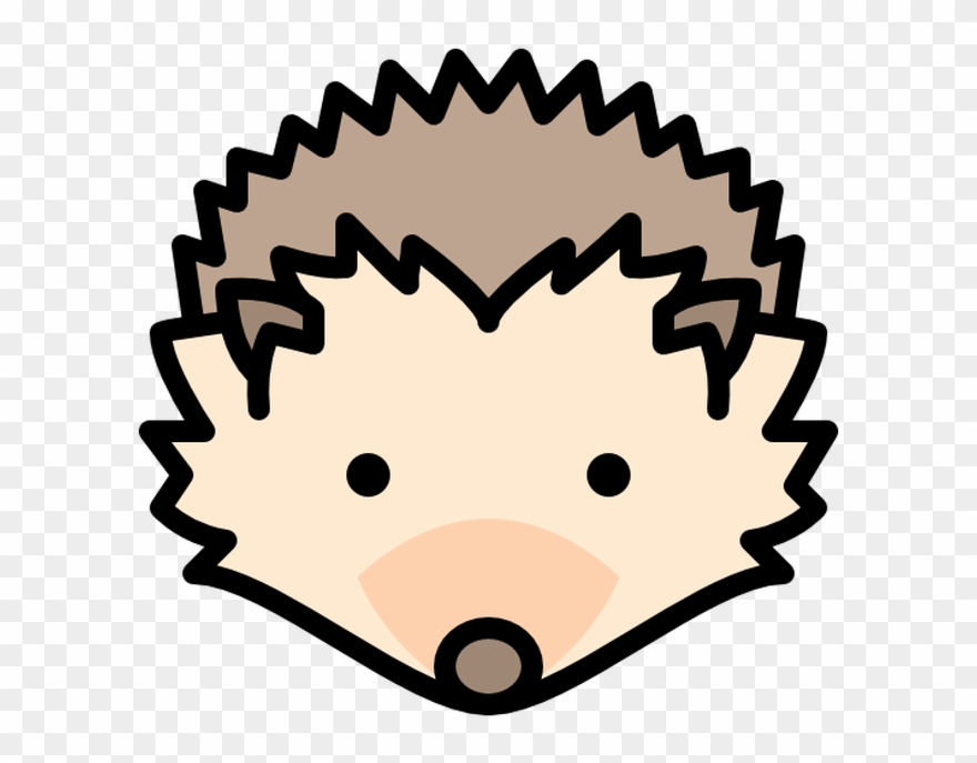 Free Download Hedgehog Face Silhouette Clipart The - Png Download