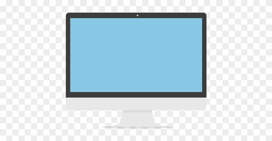 Laptop Clipart Animation - Imac Flat Png Transparent Png