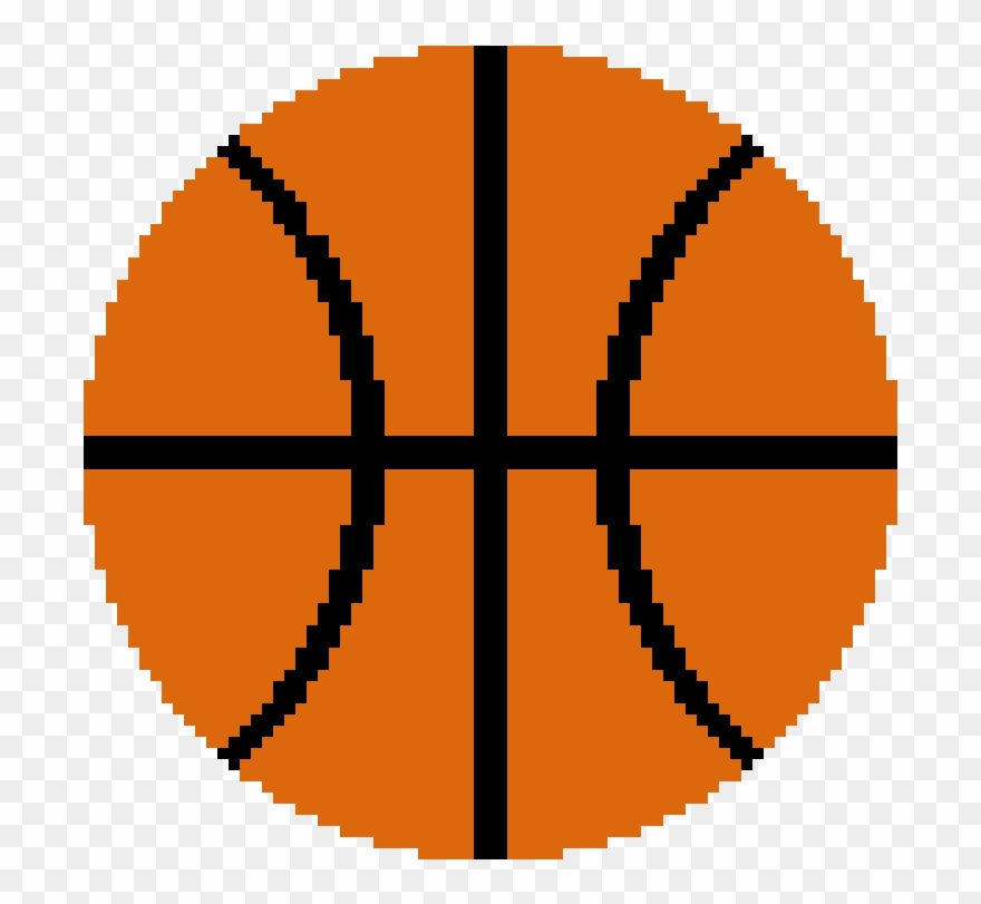 Basketball - Basketball Pixel Art Clipart