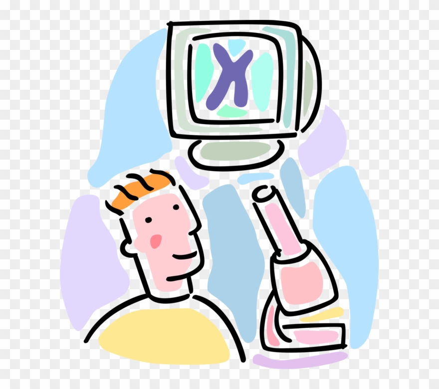 Vector Illustration Of Human Genetics Cytogenetics Clipart