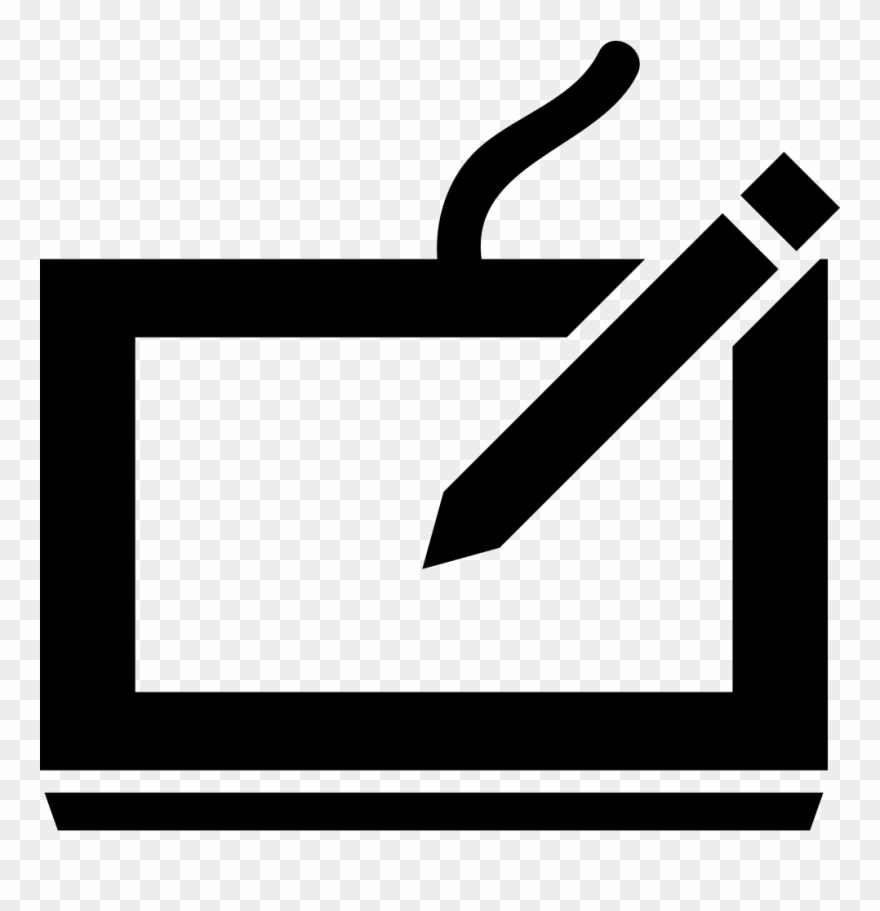 Drawing Tablet Design Tool Comments - Digital Drawing Icon Png Clipart