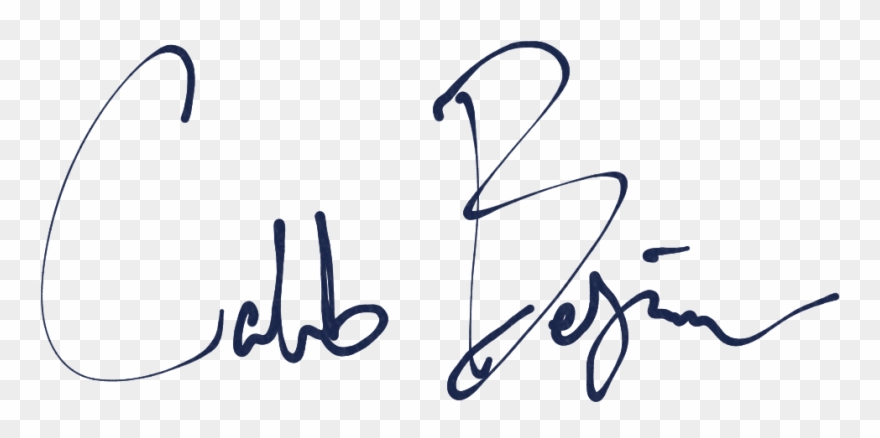 Caleb-signature - Caleb Signature Clipart