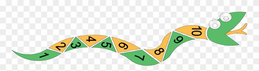 Snake With Numbers 1 Clipart