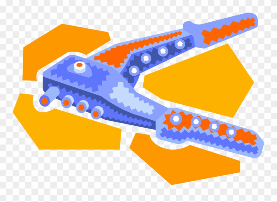 Vector Illustration Of Riveter Rivet Gun Tool With Clipart