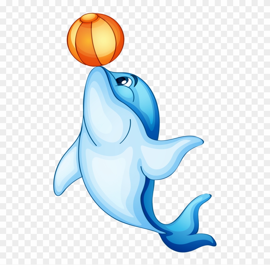 Фото, Автор Soloveika На Яндекс - Dolphin With Ball Clipart - Png Download