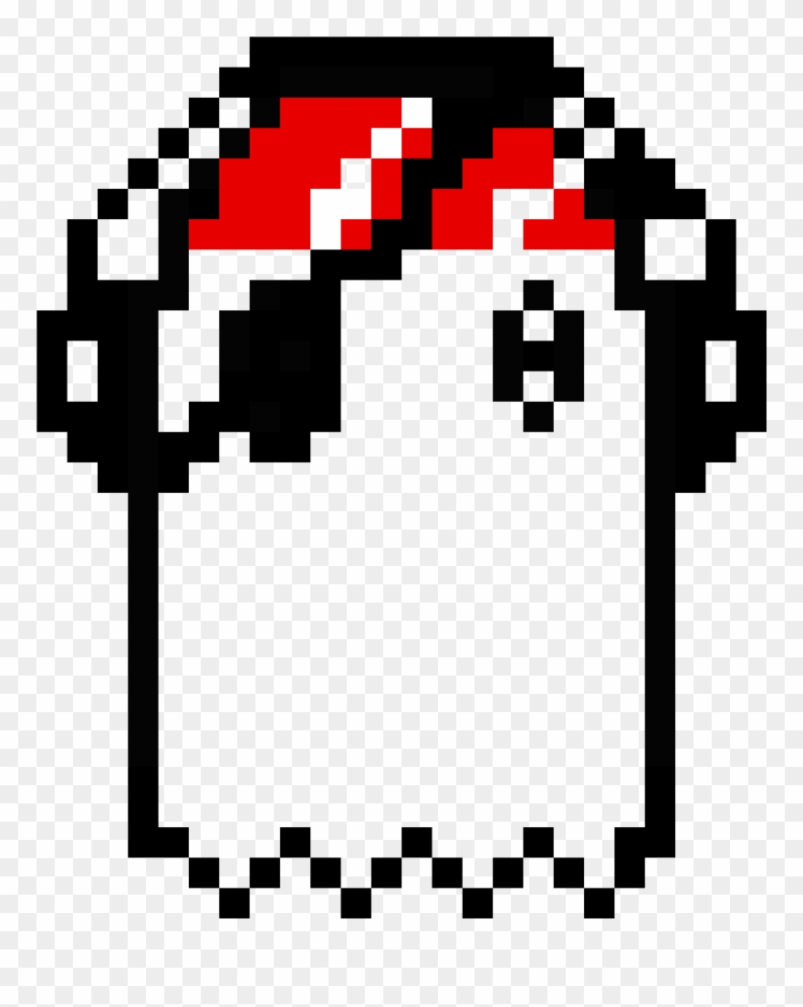 Ghost Notes Pirate - Napstablook Sprite Clipart