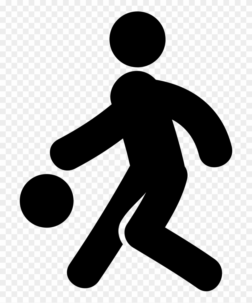 Basketball Player Comments - Silueta Jugando Clipart