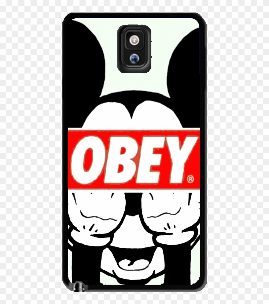 Mickey Mouse Obey Samsung Galaxy S3 S4 S5 Note 3 Case - Mickey Mouse Obey Clipart