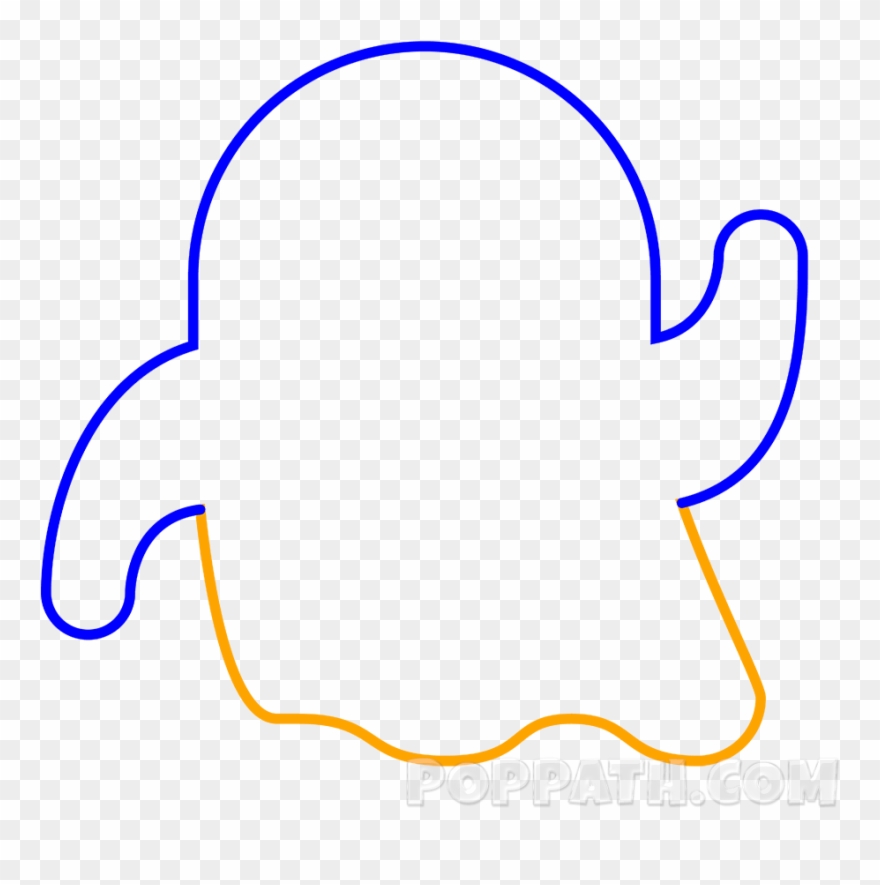 Drawn Ghostly Emoji - Step By Step How To Draw An Emoji Clipart