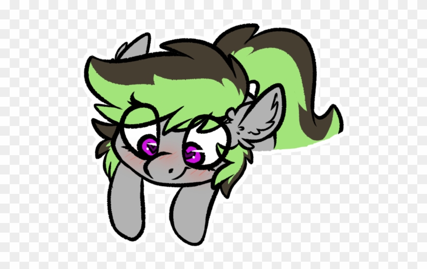 Spoopygander, Blushing, Chibi, Cute, Ear Fluff, Female, - Cartoon Clipart