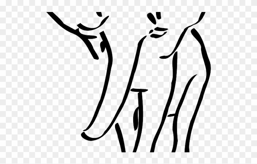 Elephant Clipart Walking - Elephant Outline Images Png Transparent Png