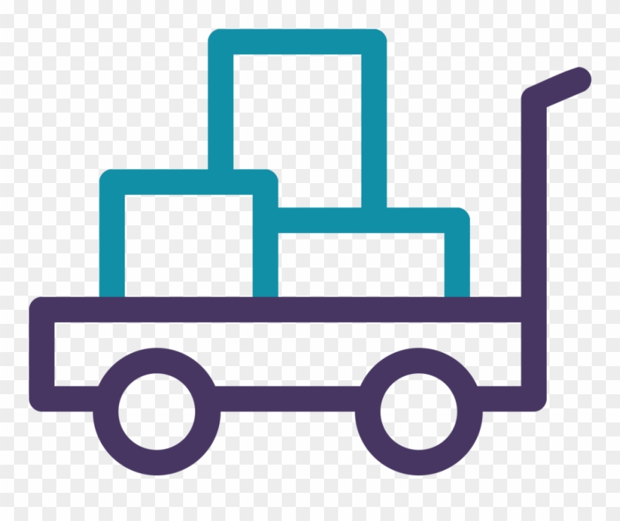 Trolley Icon - Logistics And Distribution Icon Png Clipart