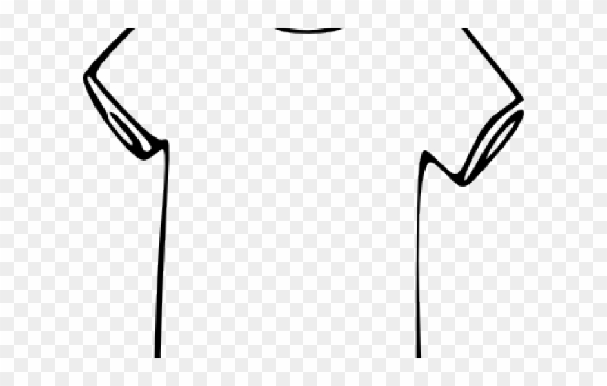 Blue Dress Clipart Kid Sweatshirt - T Shirt Outline - Png Download