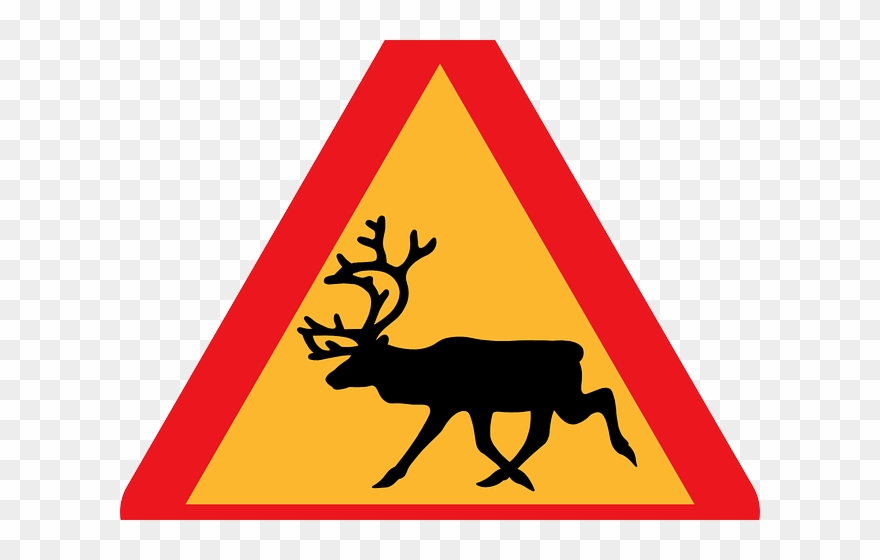 Dear Clipart Transparent - Reindeer Clip Art Black And White - Png Download