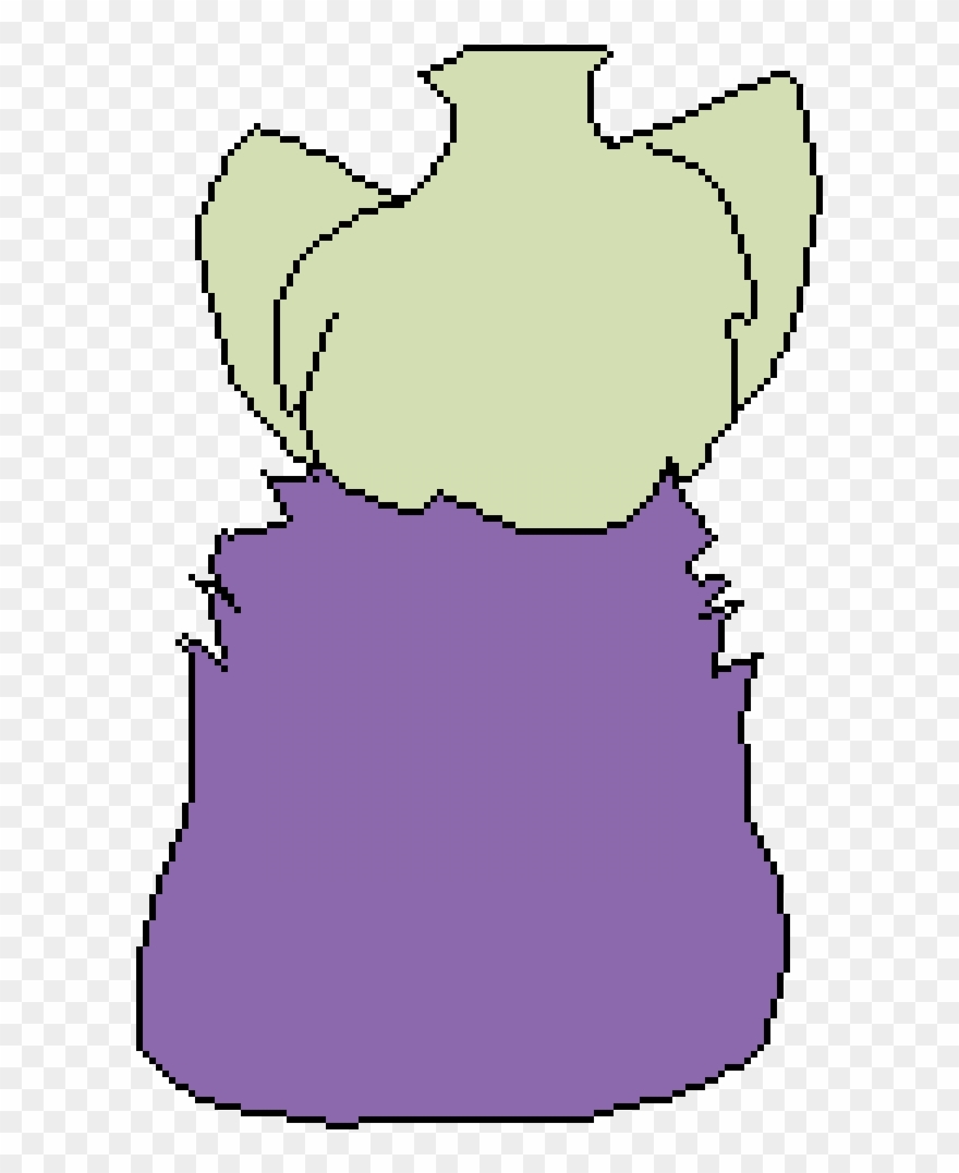 Furry Eggplant - Cartoon Clipart