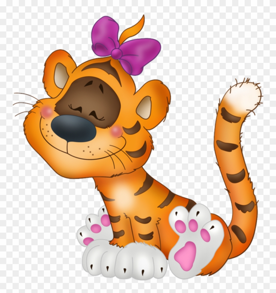 Tempo - Tiger With A Bow Clipart - Png Download