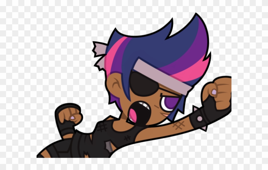 Eye Patch Clipart Future - Twilight Sparkle Human Black - Png Download
