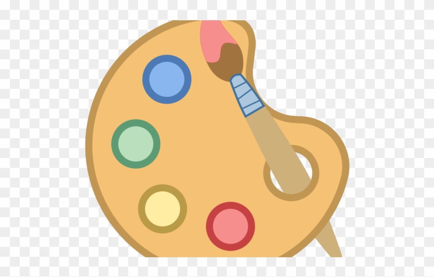 Palette Clipart Painting Accessory - Circle - Png Download