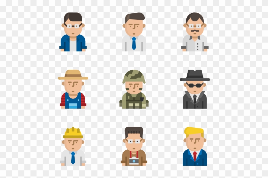 Vocation Man Avatar - Cartoon Clipart