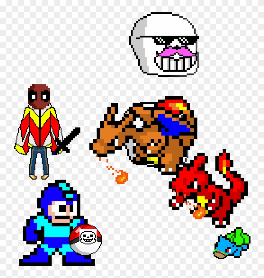 Pokemon Kill - 8 Bit Megaman Clipart