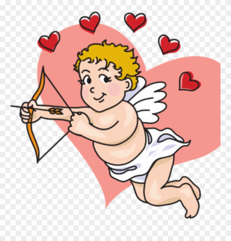 Cupid Clipart February - Cute Cupid Clip Art - Png Download