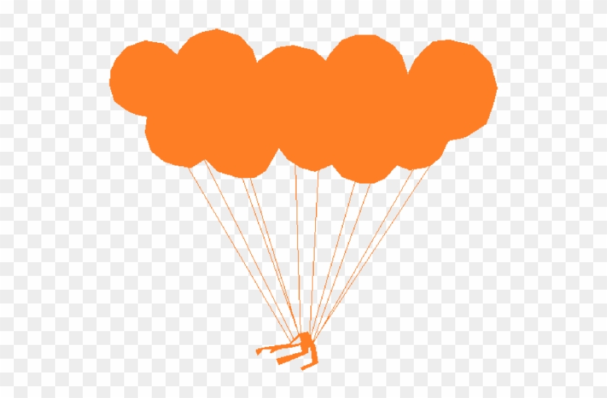 Balloons Clip Art - Parachuting - Png Download