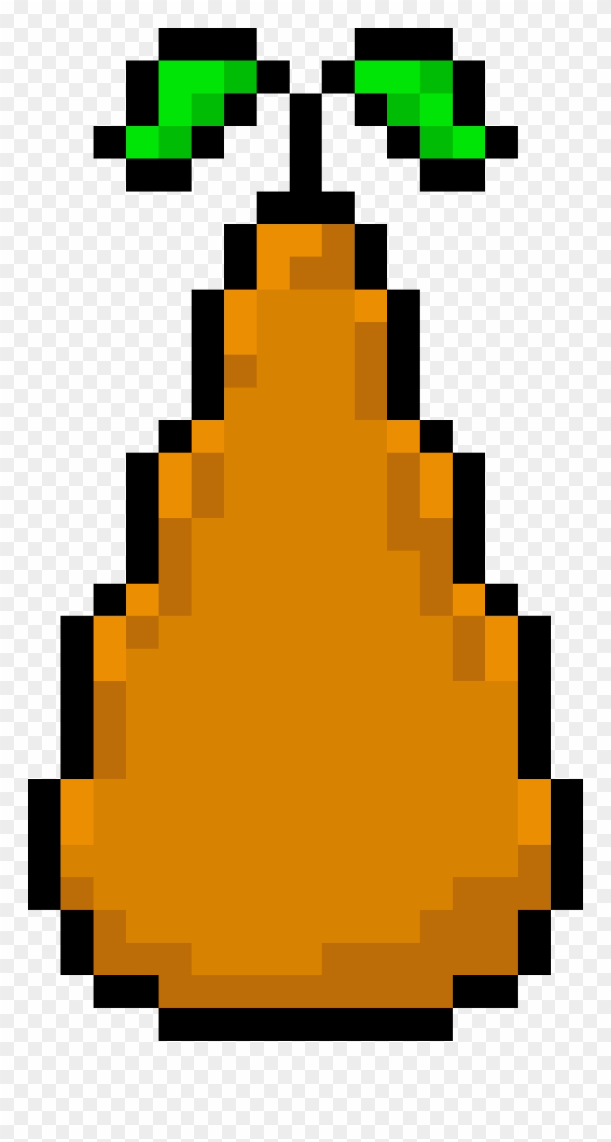 Mango - Kawaii Pumpkin Pixel Art Clipart