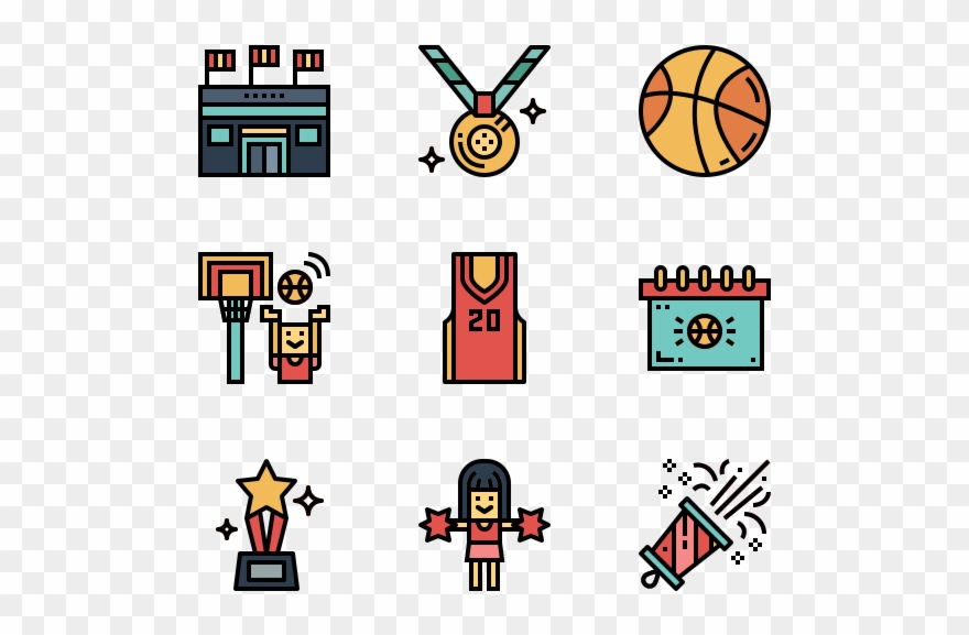 Basketball - Life Icon Transparent Background Clipart
