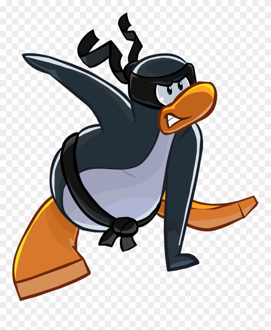 Ninja Clipart Penguin - Penguin Ninja - Png Download