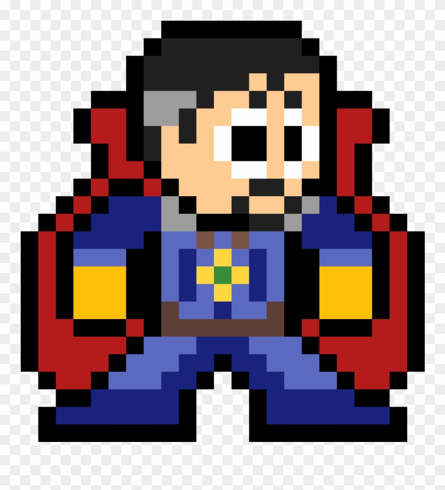 Dr - Strange - Pixel Art Deadpool Logo Clipart