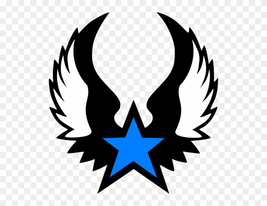 Blue Wings Svg Clip Arts 558 X 598 Px - Png Download