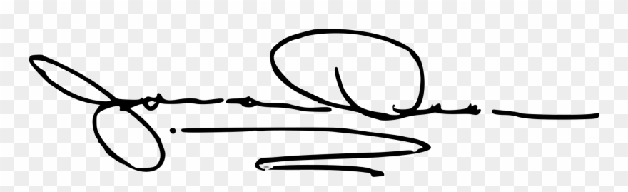 Open - James Signature Clipart