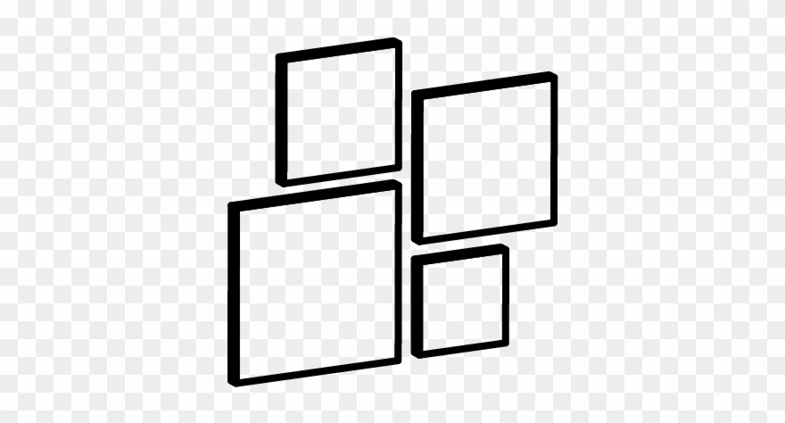 Pictos Blocks - Line Art Clipart