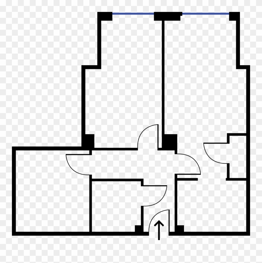 Floor-plan - Line Art Clipart