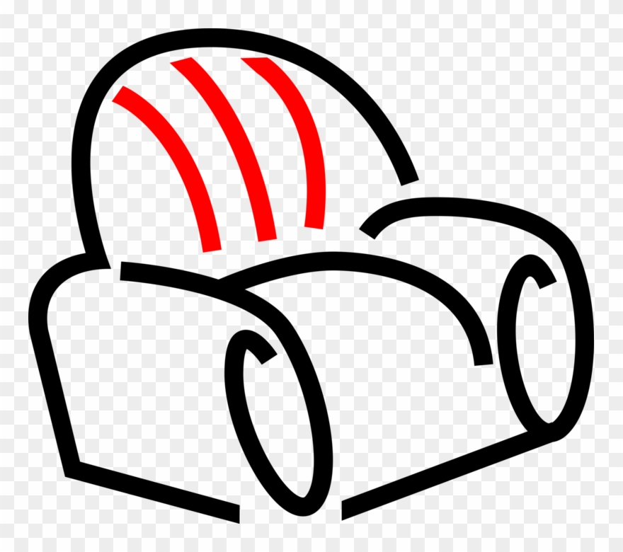 Vector Illustration Of Living Room Chair Furniture Clipart