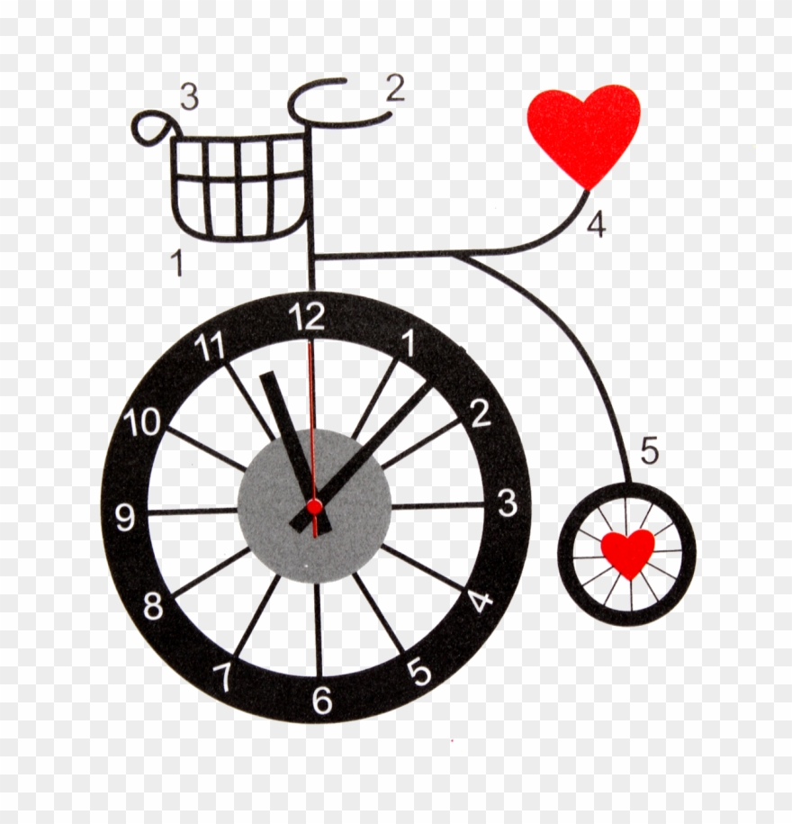 Diy Wall Sticker Clock Pvc Art Adhensive Wall Clock - Relojes Bonitos De Pared Clipart