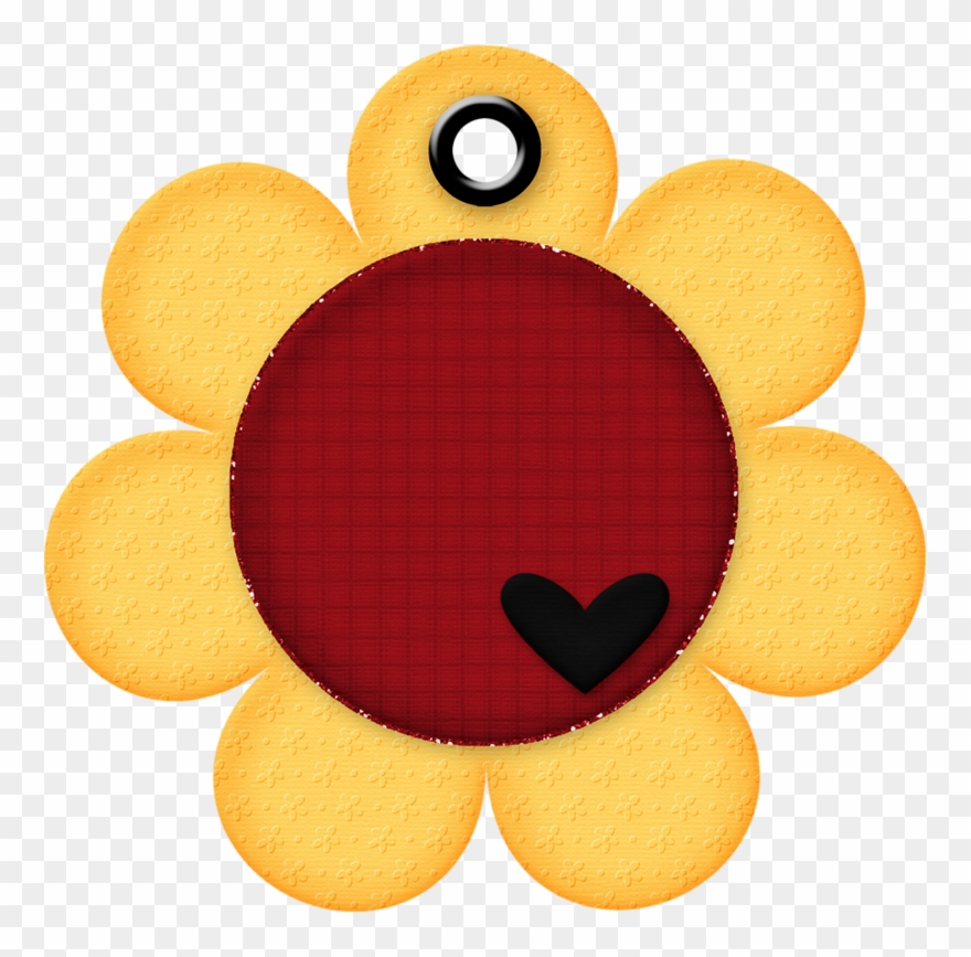 Jss Mouse Flower Tag 2 - Circle Clipart