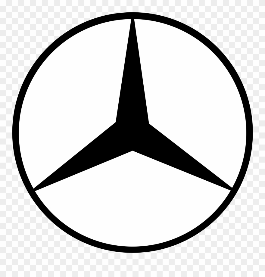 Mercedes Benz Clipart Svg - Mercedes Logo Vector - Png Download