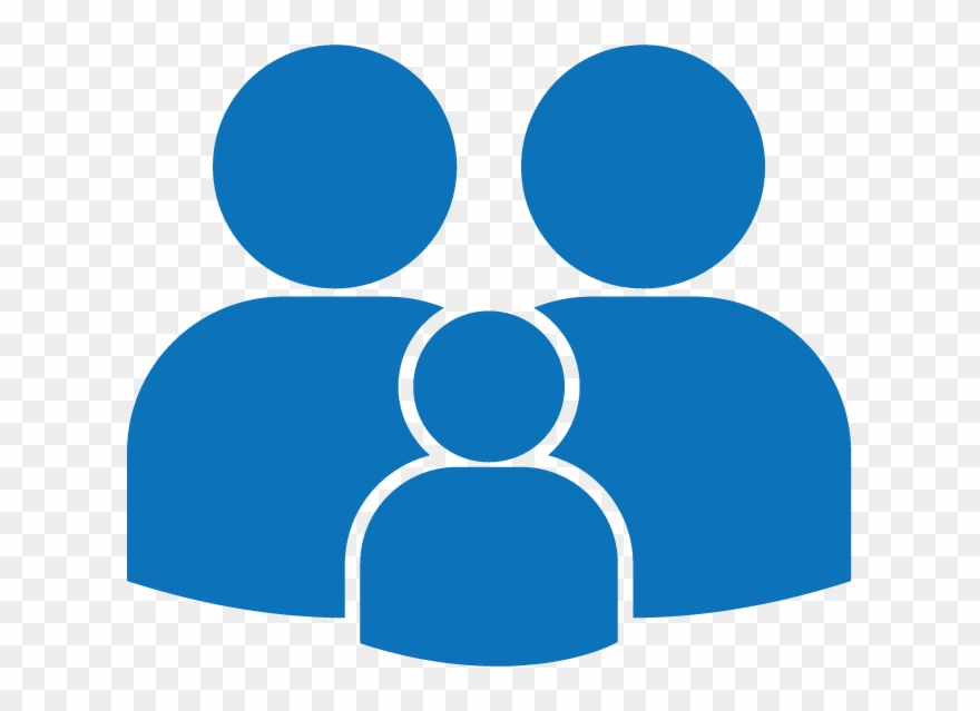 Family-silhouette Blue - Icono De Familia Png Clipart