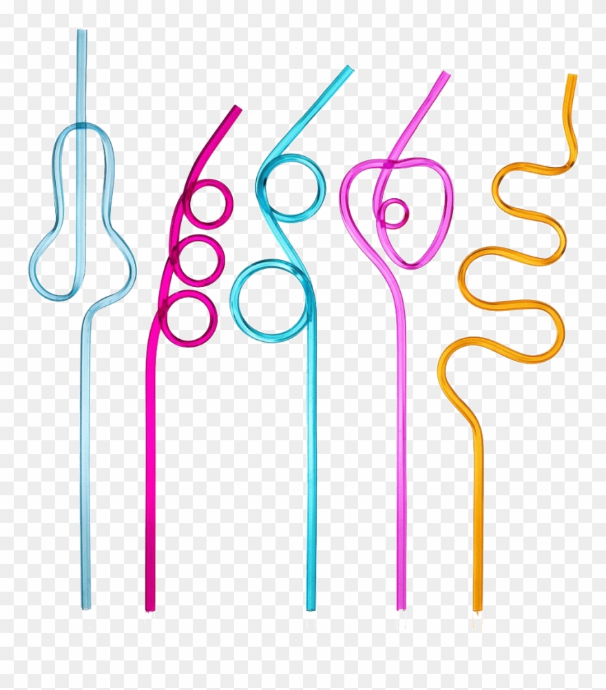 Reusable Straws - Straw Shapes Clipart