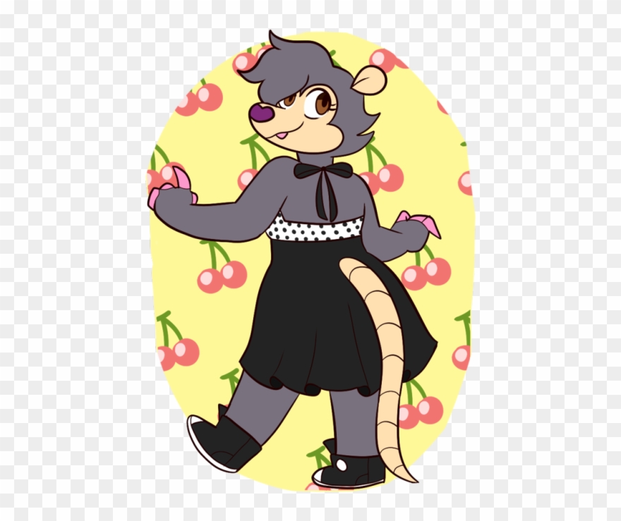Rockabilly Furry Fursona My Art Opossum Possum - Cartoon Clipart