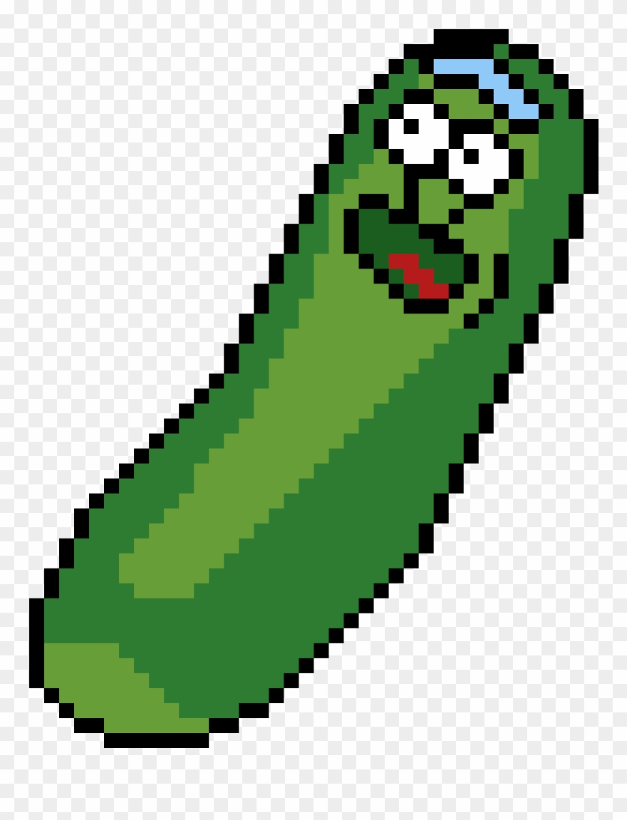 Pickle Rick - Perler Beads Rick And Morty Clipart
