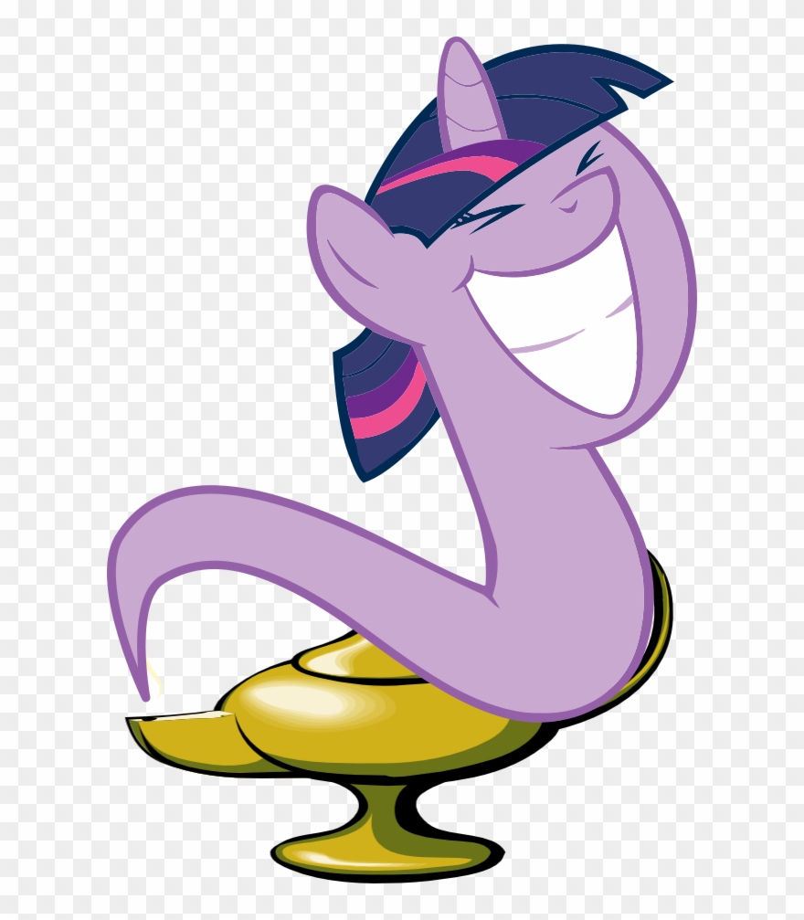 Genie, Genie Pony, Magic Lamp, Safe, Solo, Twilight - Cartoon Clipart
