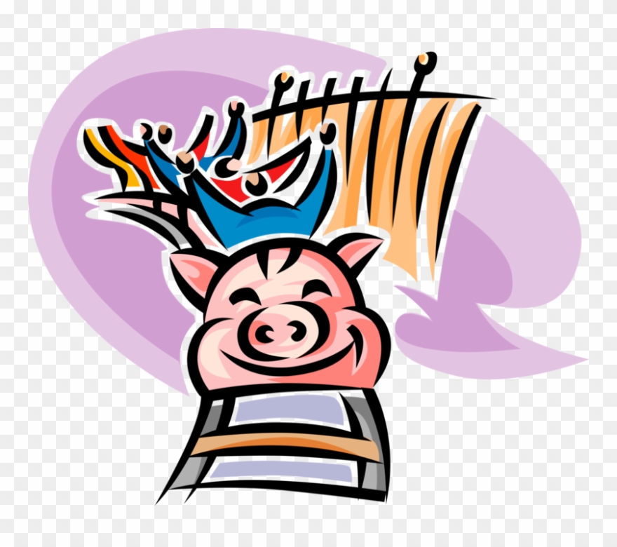 Midway Roller Coaster Ride Clipart