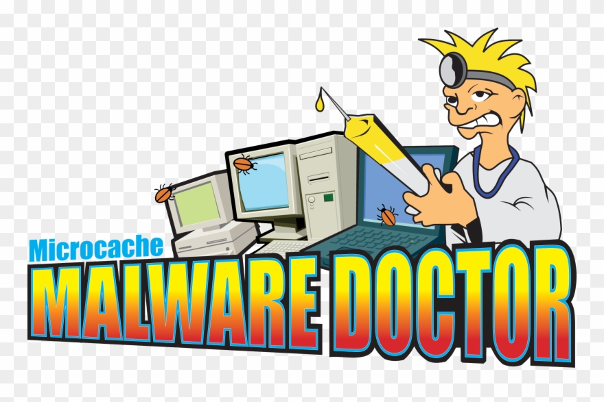 Computer Repair - Cartoon Clipart