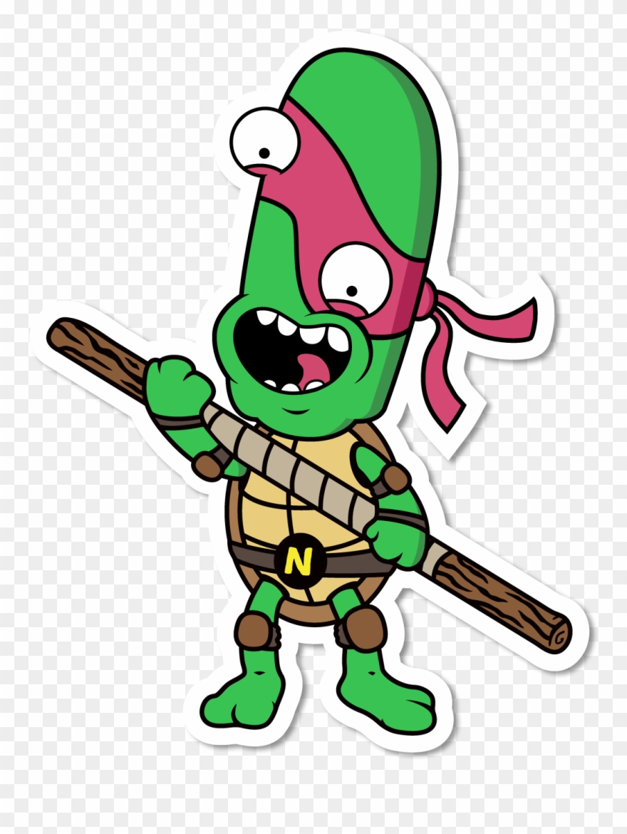 Image Of Noob Turtle Sticker - Cartoon Clipart