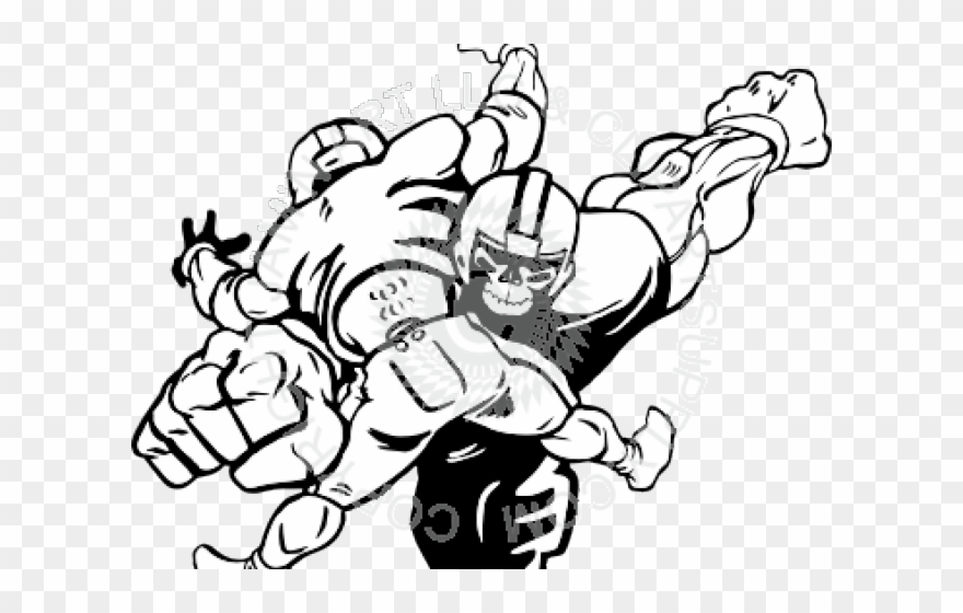 Png X Carwad Net - Football Tackle Drawing Clipart